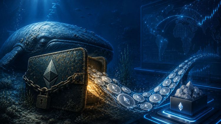 休眠8年以太坊巨鲸出售33,623 ETH