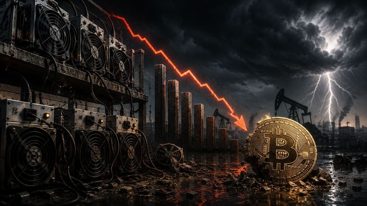 Industrial bitcoin mining data center with rows of ASIC rigs, illustrating why public miners CleanSpark, BitFuFu and Canaan cut BTC output in June