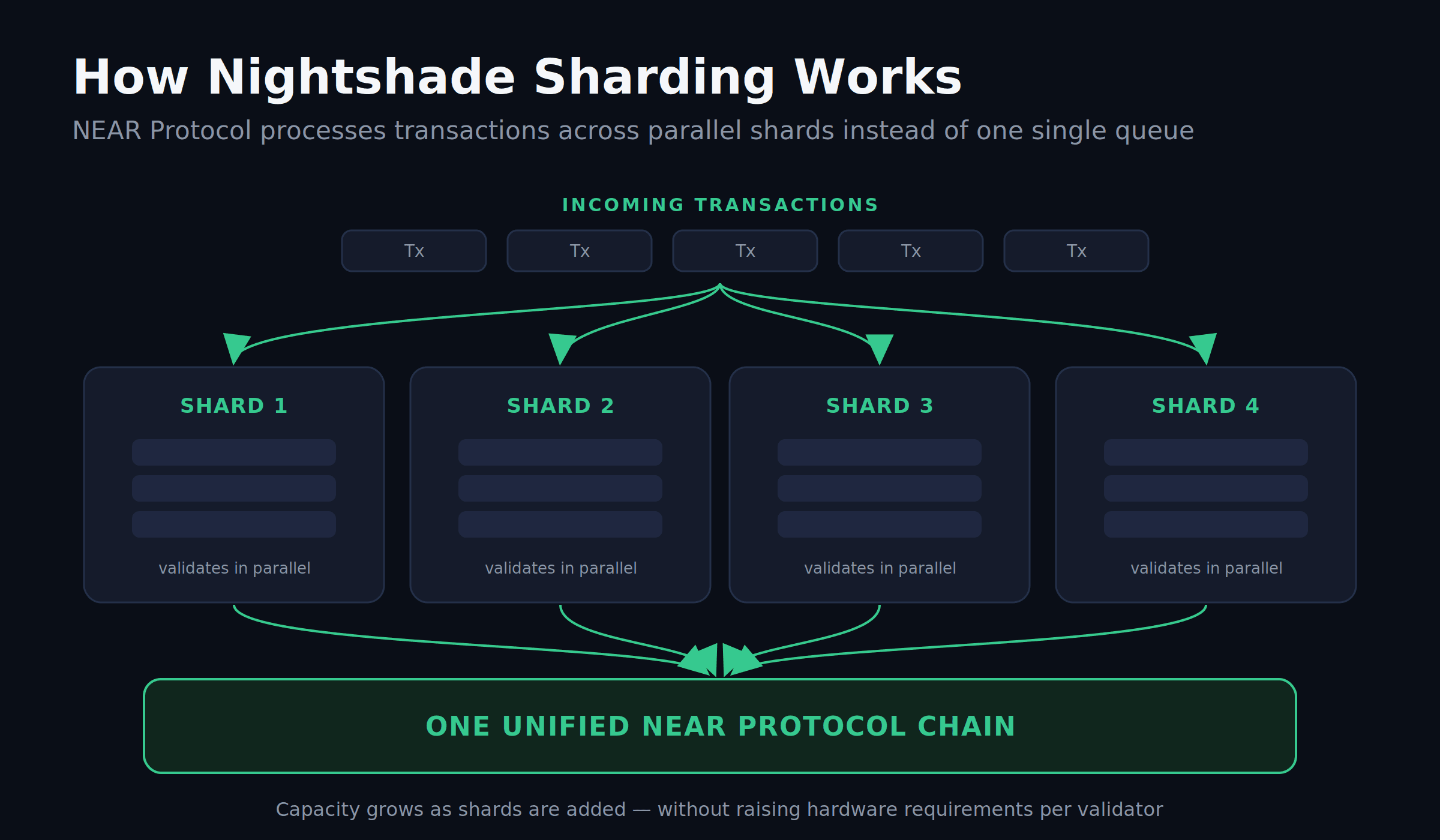 NEAR Protocol Nightshade dynamic sharding architecture diagram